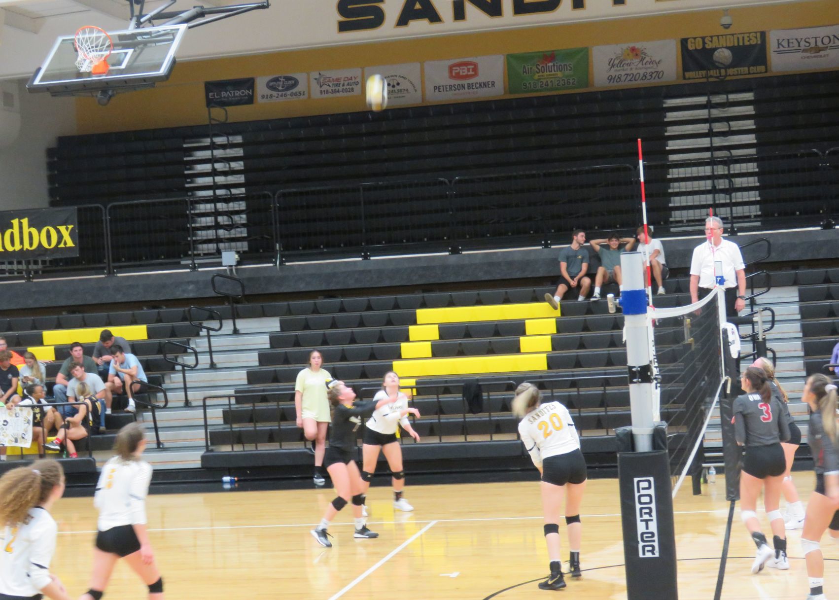 Lady Sandite Volleyball game against the Owasso Rams